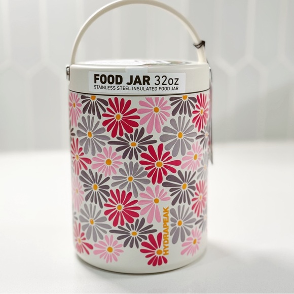 32oz Hydrapeak Floral Food Jar Thermos - Picture 1 of 8